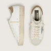 Zapatillas Hi Star para mujer con estrella plateada brillante y lengüeta del talón de nubuck gris paloma