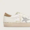 Zapatillas Hi Star para mujer con estrella plateada brillante y lengüeta del talón de nubuck gris paloma