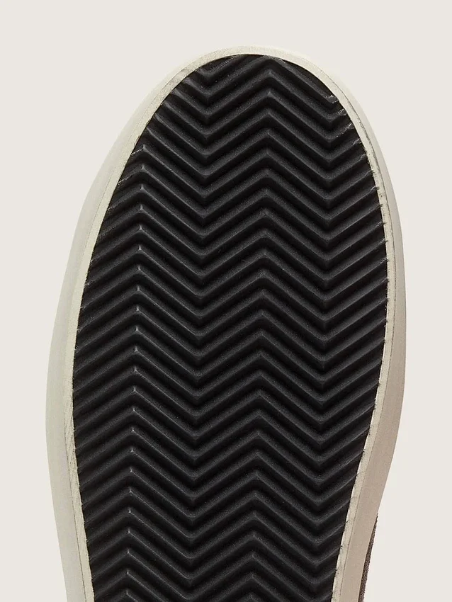 Zapatillas Hi Star para mujer en ante gris oscuro con estrella verde aguamarina