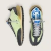 Zapatillas Marathon para hombre con parte superior de nailon verde y estrella negra
