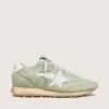Zapatillas Marathon para mujer en nailon verde salvia con estrella blanca