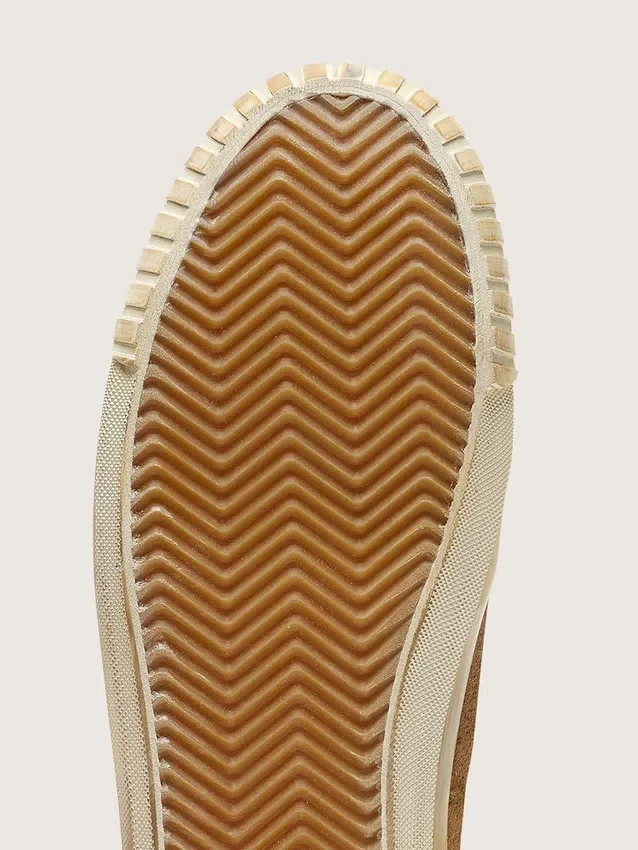 Zapatillas Mid Star LAB para hombre en ante color óxido con estrella de piel blanca