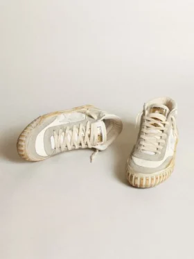 Zapatillas Mid Star para hombre con inserciones de ante gris hielo y estrella blanca