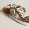 Zapatillas Mid Star para mujer con purpurina, estrella de ante perlado e inserciones de ante marrón