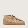 Zapatillas Mid Star para mujer en ante color caramelo con estrella de nubuck y lengüeta trasera de ante