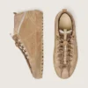Zapatillas Mid Star para mujer en ante color caramelo con estrella de nubuck y lengüeta trasera de ante