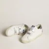 Zapatillas «Old School» de origen biológico con estrella perforada y lengüeta del talón con purpurina