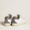 Zapatillas «Old School» de origen biológico con estrella perforada y lengüeta del talón con purpurina