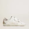 Zapatillas Old School LTD para mujer con estrella y lengüeta en el talón de piel metalizada en oro rosa
