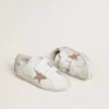 Zapatillas Old School LTD para mujer con estrella y lengüeta en el talón de piel metalizada en oro rosa