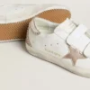 Zapatillas Old School LTD para mujer con estrella y lengüeta en el talón de piel metalizada en oro rosa