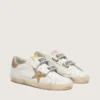 Zapatillas Old School para mujer con estrella dorada en piel laminada