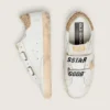 Zapatillas Old School para mujer con estrella dorada en piel laminada