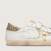 Zapatillas Old School para mujer con estrella dorada en piel laminada