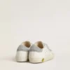 Zapatillas «Old School» para niños con lengüeta en el talón y tiras con cristales Swarovski plateados