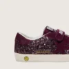 Zapatillas Old School para niños en color burdeos brillante con estrella de ante burdeos y lengüeta en el talón