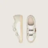 Zapatillas «Old School» para niños en napa con estrella de piel de potro con estampado de leopardo e inserciones de cuero