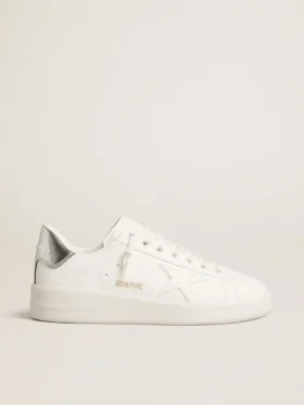 Zapatillas Purestar de origen biológico para mujer con estrella blanca y lengüeta en el talón con efecto espejo