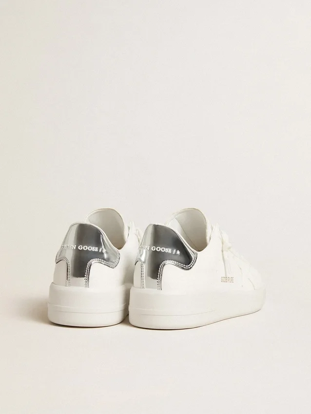 Zapatillas Purestar de origen biológico para mujer con estrella blanca y lengüeta en el talón con efecto espejo