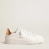 Zapatillas Purestar de origen biológico para mujer con lengüeta del talón de piel metalizada en color bronce