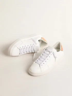 Zapatillas Purestar de origen biológico para mujer con lengüeta del talón de piel metalizada en color bronce