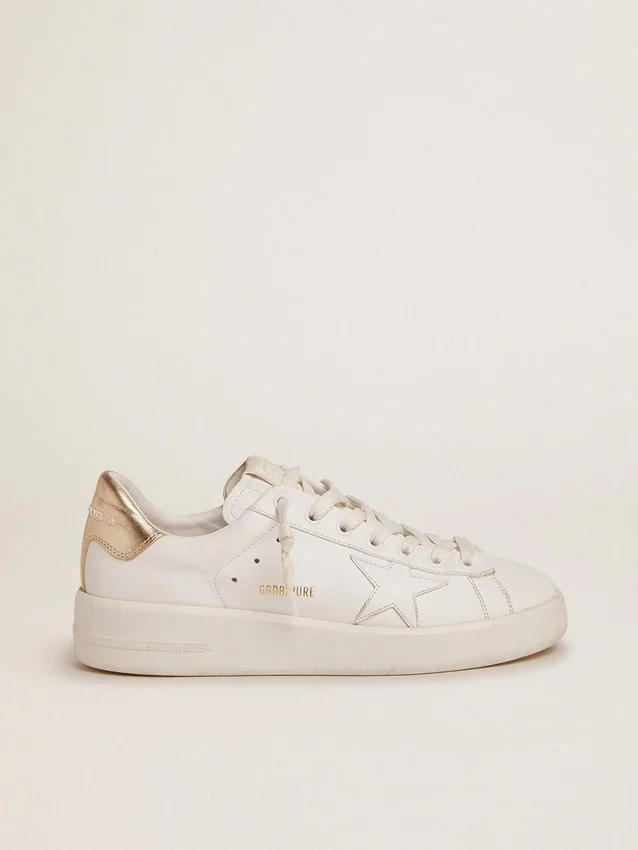 Zapatillas Purestar para mujer con lengüeta del talón dorada