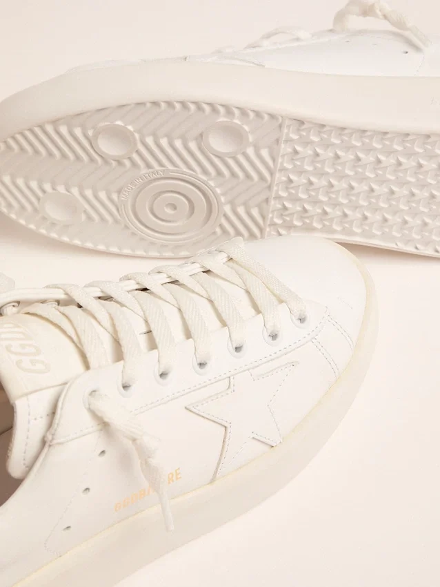 Zapatillas Purestar para mujer con lengüeta del talón dorada
