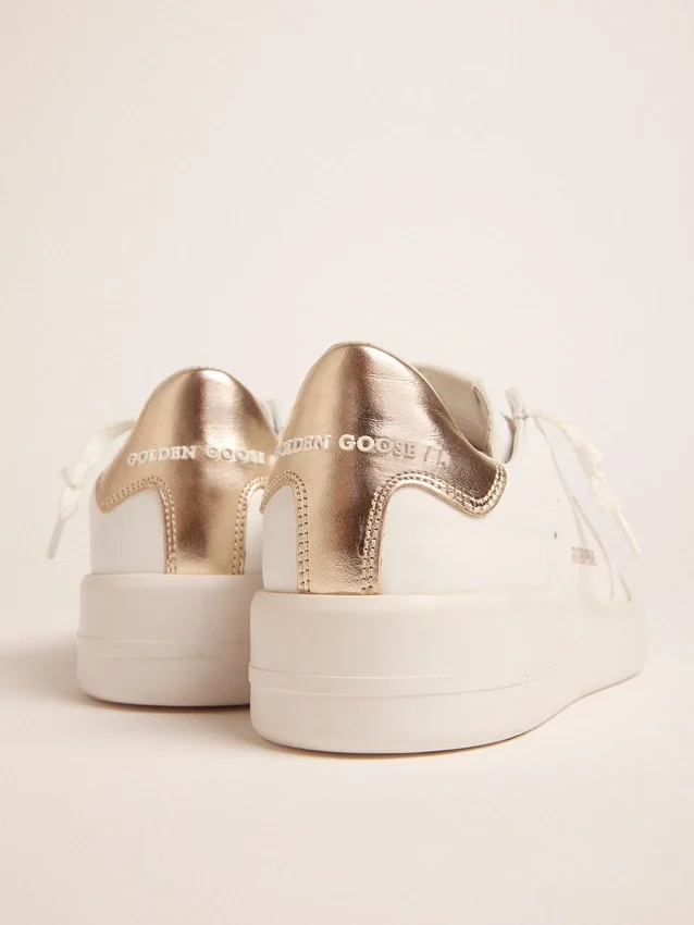 Zapatillas Purestar para mujer con lengüeta del talón dorada