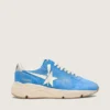 Zapatillas Running Sole para hombre en ante azul brillante con estrella blanca