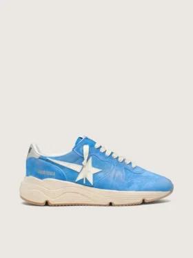 Zapatillas Running Sole para hombre en ante azul brillante con estrella blanca