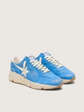 Zapatillas Running Sole para hombre en ante azul brillante con estrella blanca