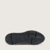 Zapatillas Running Sole para hombre en nailon color crema y piel con estrella de piel verde