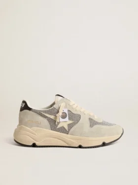 Zapatillas Running Sole para mujer adornadas con cristales Swarovski y una estrella de color marfil