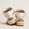 Zapatillas Sky-Star para mujer con firma e inserciones de piel de potro con estampado de leopardo