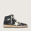 Zapatillas Sky-Star para mujer en napa negra con estrella blanca