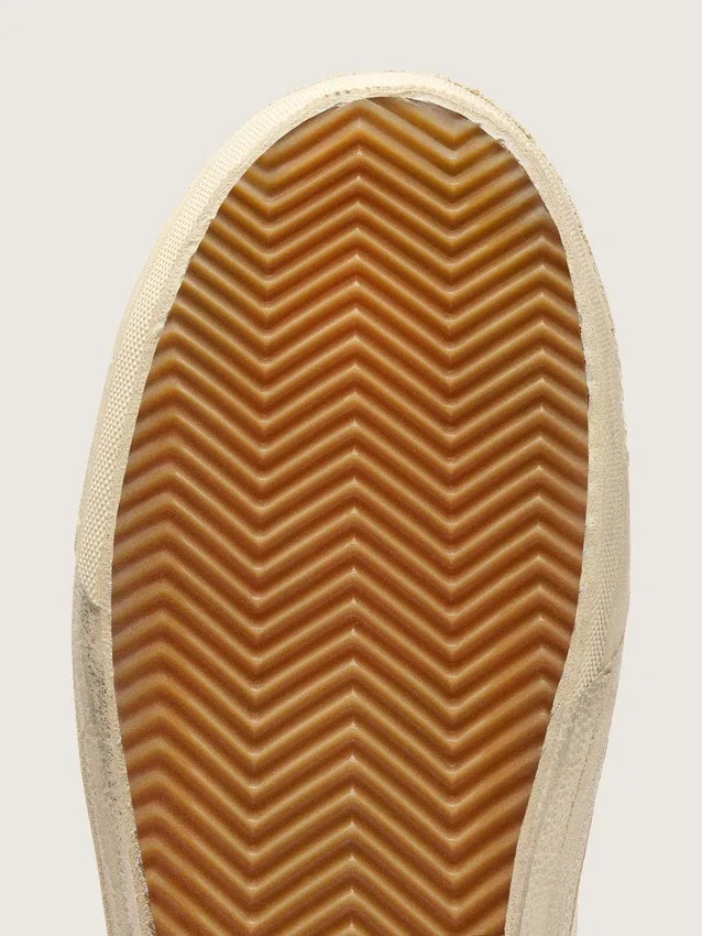 Zapatillas Slide para hombre con estrella de piel azul claro y detalle de piel plateada metalizada