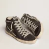 Zapatillas Slide para mujer, negras con tachuelas