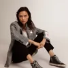 Zapatillas Slide para mujer, negras con tachuelas