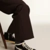 Zapatillas Slide Penstar para hombre en ante negro con estrella negra y detalle blanco