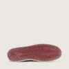 Zapatillas Stardan LAB para mujer en piel burdeos y plateada con purpurina