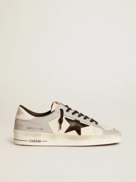 Zapatillas Stardan LTD para hombre en napa y piel con estrella de ante y lengüeta trasera de piel
