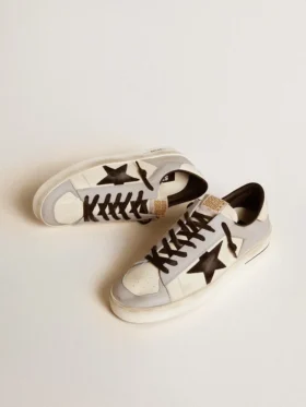 Zapatillas Stardan LTD para hombre en napa y piel con estrella de ante y lengüeta trasera de piel