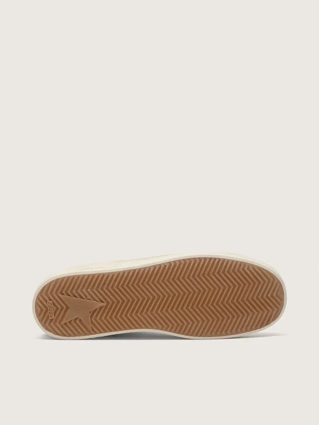 Zapatillas Stardan para hombre con estrella en ante gris hielo y lengüeta del talón azul marino