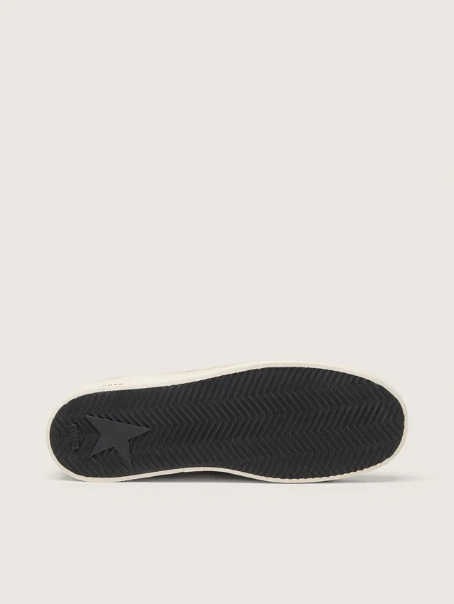 Zapatillas Stardan para hombre en ante azul claro con estrella de piel verde y lengüeta en el talón