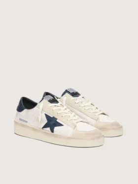 Zapatillas Stardan para hombre en ante beige con estrella azul
