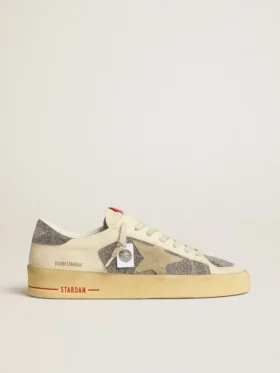 Zapatillas Stardan para hombre en ante con estrella de arena e inserciones de cristales Swarovski