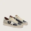 Zapatillas Stardan para hombre en ante y piel con estrella de piel y lengüeta metálica en el talón