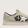 Zapatillas Stardan para hombre en ante y piel con estrella de piel y lengüeta metálica en el talón
