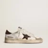Zapatillas Stardan para hombre en napa y piel de potro con estrella de ante marrón