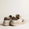 Zapatillas Stardan para hombre en napa y piel de potro con estrella de ante marrón